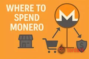 Illustration of where to spend Monero — XMR accepted at Monero-only darknet markets