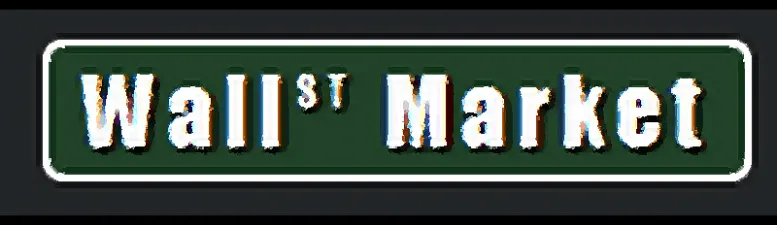 The Wall Street Market logo, styled as a green 'Wall St Market' street sign