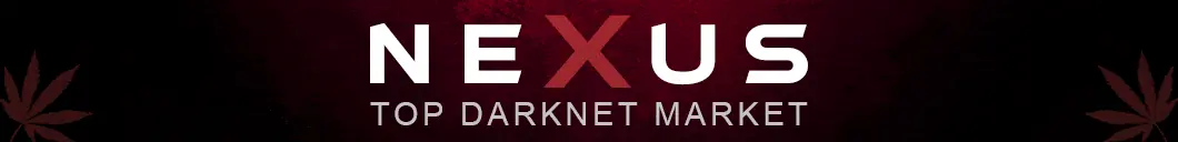 Nexus Market promotional banner, with the NEXUS wordmark and its 'next generation market' tagline